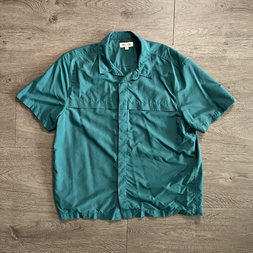 Madewell Men’s Nylon Vented Short Sleeve Shirt - XL